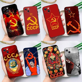 Чехол с Флагом Советского Союза USSR CCCP для iPhone 11 12 13 Pro Max Mini X XR XS Max 6 7 8 Plus SE 2020 Задняя Крышка Телефона