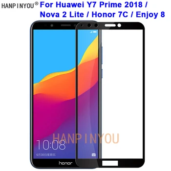 Для Huawei Y7 Prime 2018/Nova 2 Lite/Honor 7C Твердостью 9H 2.5D Полное Покрытие Из Закаленного Стекла Защитная Пленка Для экрана Guard
