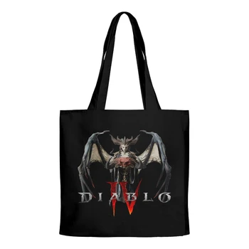 Diablo IV Lilith 2023 Новая Игровая Сумка Хозяйственные Сумки Многоразовые Сумки Для покупок Через плечо Повседневная Сумка