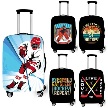 Чехлы для багажа с принтом хоккея на траве для путешествий, эластичные чехлы для чемоданов, аксессуары для путешествий, чехол для тележки от пыли