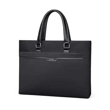 Мужская деловая сумка Williampolo, кожаная сумка большой емкости, простой портфель из воловьей кожи для ноутбука, представительский портфель для мужчин