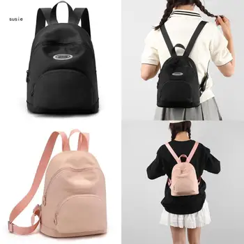 X7YA Стильная и легкая нейлоновая школьная сумка Маленькая сумка для книг Нейлоновый школьный рюкзак для подростков Студентов