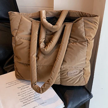 Простая дизайнерская женская сумка, сумка большой емкости, сумка из хлопчатобумажной ткани, дорожная сумка-тоут, сумка на одно плечо