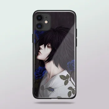 L Death Note аниме, закаленное стекло, мягкий силиконовый чехол для телефона, чехол для iPhone SE 6 6s 7 8 Plus X XR XS 11 Pro Max