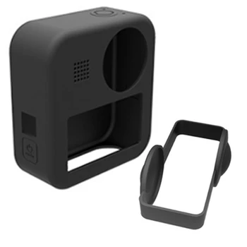 Силиконовый защитный чехол для спортивной камеры MAX 360, профессиональные защитные детали для купольных объективов (черный)