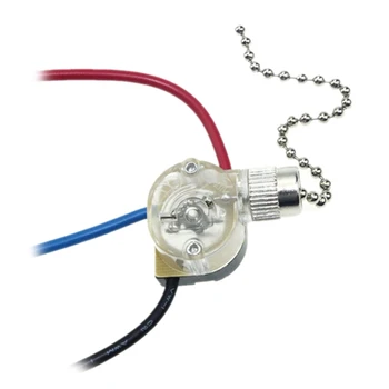 Полупрозрачная Тяговая цепь Легкая 3-Проводная Пластиковая Тяговая цепь Идеально подходит для потолочных вентиляторов и подвесных светильников Dropship